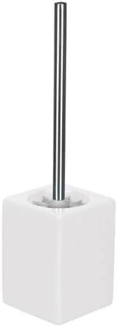 Flash Modern Stoneware Toilet Brush Holder White