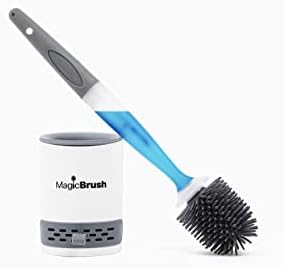 MagicBrush Silicone Toilet Brush with Fillable Handle