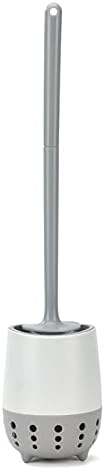 Toilet Brush and Holder Set with Strong Bristles and Durable Handle