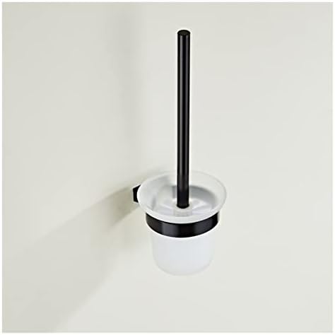 INPETS Black Space Aluminum Toilet Brush Holder