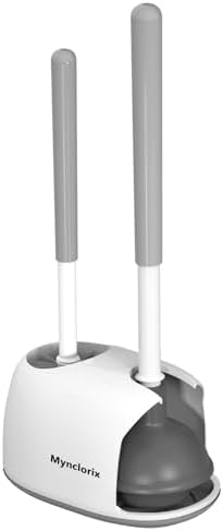 Mynclorix Toilet Brush and Plunger Set with Holder 1