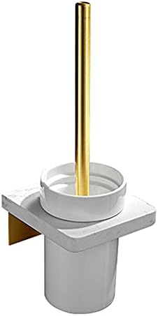 Toilet Brush Set with Holder - Durable Wall Mount for Bathroom