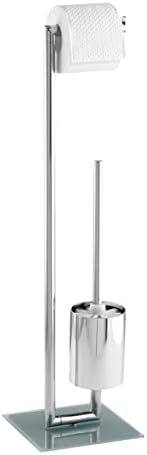 WENKO 17773100 Toilet Brush with Holder Steel Chrome
