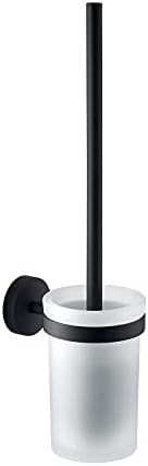 Gedy Eros WC Wall Toilet Brush Glass Black