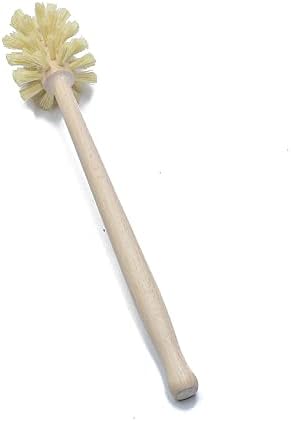 Beechwood Toilet Brush with 360 Cleaning and Jute Bristles