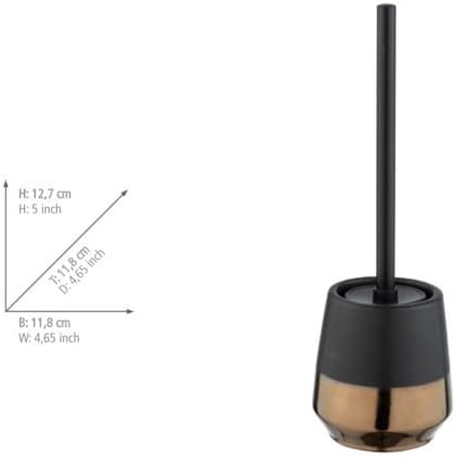 WENKO IBILI Brandol Toilet Brush Holder Black