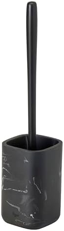Vigar Zense Toilet Brush and Holder Set Black Marble