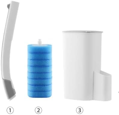 Disposable Toilet Brush with Holder and 8 Refills Pink