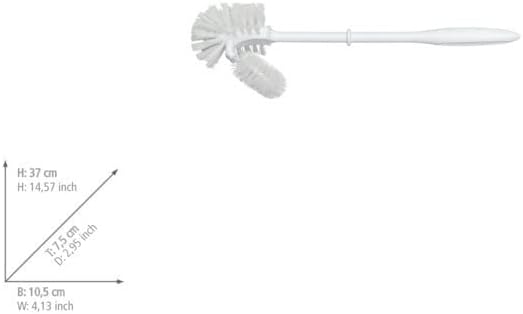 WENKO 19685100 Toilet Brush Spare with Rim Cleaner and Handle