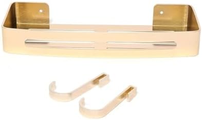 FINANCIALLY LIT LKOP Gold Aluminum Shower Caddy Shelf