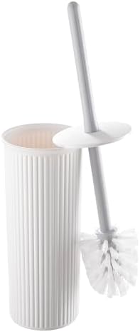 Superio Decorative Toilet Brush with Holder White