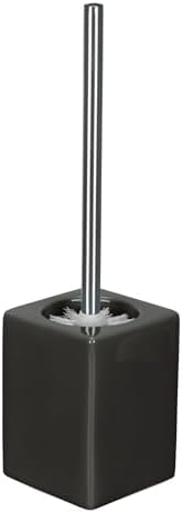 Flash Modern Stoneware Toilet Brush Holder White