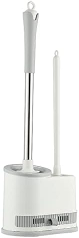 Toilet Brush with No-Slip Handle and Flexible Bristles