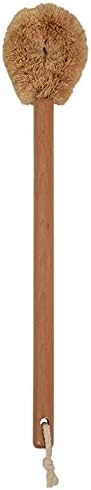 HUFFA Toilet Bowl Brush with Coconut Fiber Head and Beechwood Handle