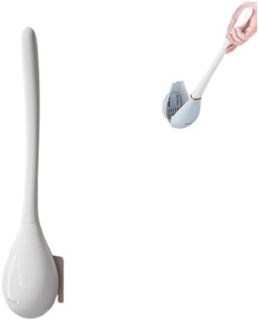 Modern Flexible Silicone Toilet Brush and Holder Set