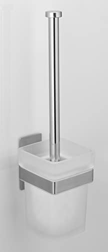 WENKO Turbo-Loc Genova Matte Toilet Brush Set