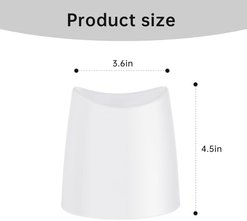 White Toilet Brush Holder for Space-Saving Storage