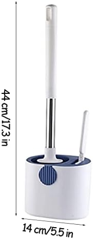 SUREK Soft Silicone Toilet Brush with Holder Set 1