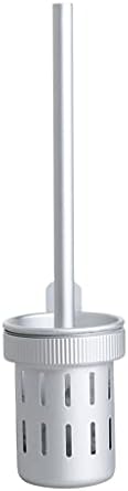 Black 360 Toilet Brush with Holder for Bathroom Cleaning