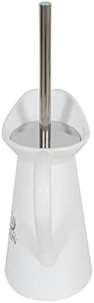 White Porcelain Toilet Brush Holder 40x14x22 cm