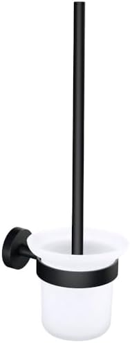 tesa MOON BLACK Toilet Brush Set with Holder