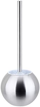 SPOUR Toilet Brush Set with Holder Silver