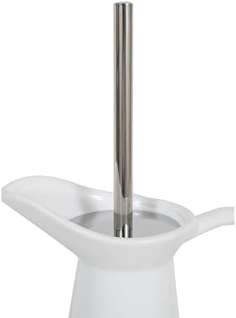 White Porcelain Toilet Brush Holder 40x14x22 cm