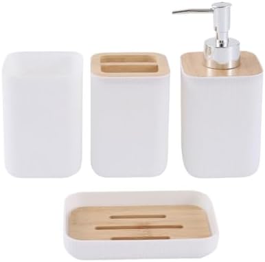 4X Bath Essential Organizer Keep Tidy Bathroom Set