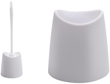 White Toilet Brush Holder for Space-Saving Storage