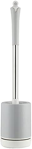 KAAZEE Toilet Brush Holder with No-Slip Handle and Flexible Bristles