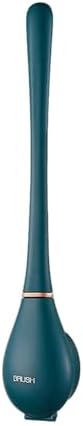 Modern Flexible Silicone Toilet Brush Set with Holder and Dispenser