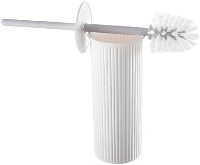 Superio Decorative Toilet Brush with Holder White