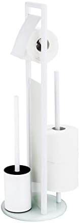 WENKO Ravina 3-in-1 Toilet Brush and Paper Holder