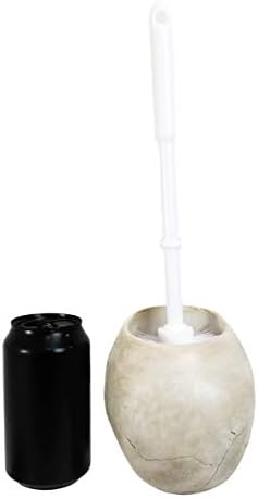 Ebros Gift Ossuary Skull Toilet Brush Set 1