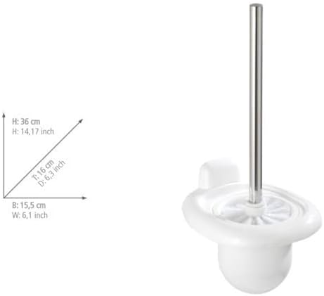 Wenko Pure Toilet Brush Holder White 1