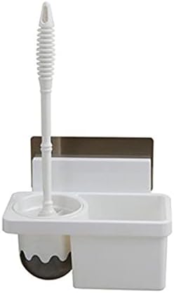 WSYTY Toilet Brush Set with Wall-Mounted Holder and Drip Tray