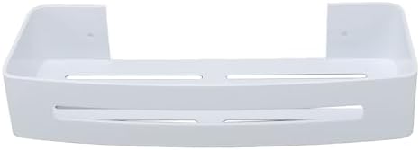 Pssopp Bathroom Wall Mounted Shelf Space Aluminum Shower Rack White