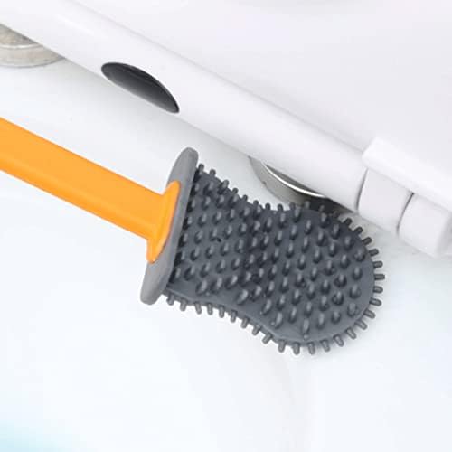 SUREK Soft Seashell Toilet Brush with Silicone Bristles