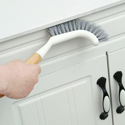 Hemoton 2pcs Wooden Handle Toilet Brush Set