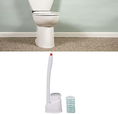 Qinlorgo Toilet Brush Set with Holder and Cleaning Liquid 1