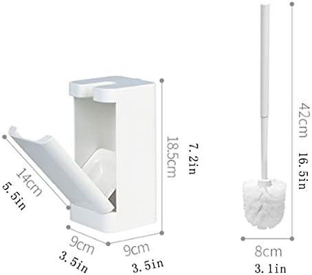UNNS Wall-Mounted Toilet Brush with Holder - Simple Design Activated Carbon Deodorization