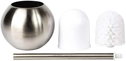 SPOUR Toilet Brush Set with Holder Silver
