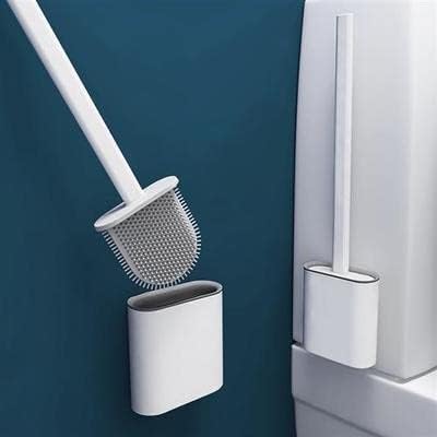 IKKSA Wall Mounted Toilet Brush with Holder Green