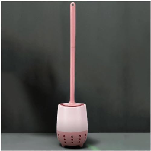 ABS Toilet Brushes with Ventilated Holder Pink 1