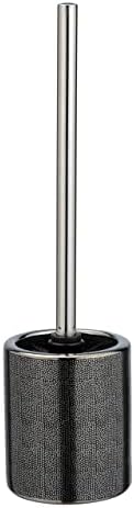 WENKO Nuria Toilet Brush Holder Silver Anthracite 1