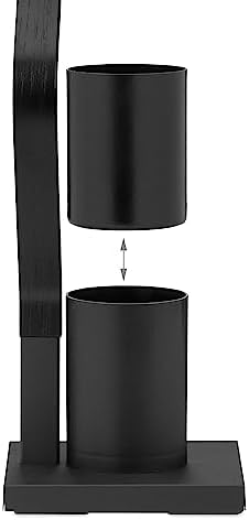 Relaxdays WC Set with Brush and Holder - Black