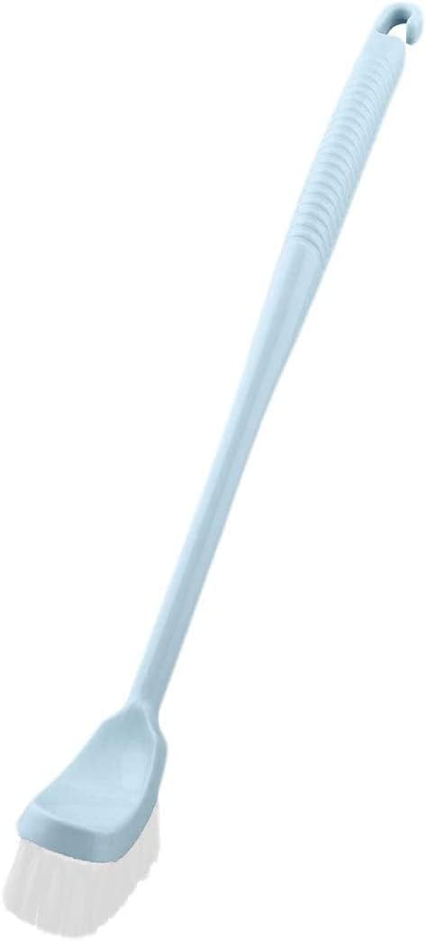 Blue Plastic Toilet Brush Holder with Bristle Head