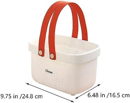 ABOOFAN Portable Shower Towel Basket with Handle 1