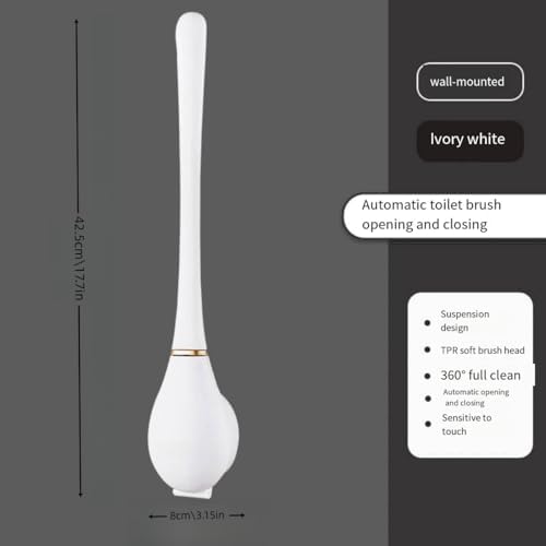 2025 Flexible Silicone Toilet Brush Set with Holder