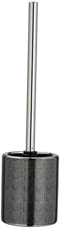 WENKO Nuria Toilet Brush Holder Silver Anthracite 1